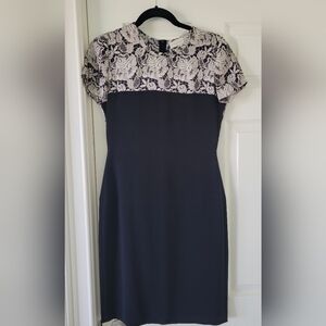 Stella McCartney Black with Grey Floral, Size 40